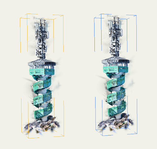 Bounding box around model