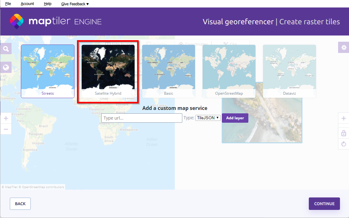 Change basemap